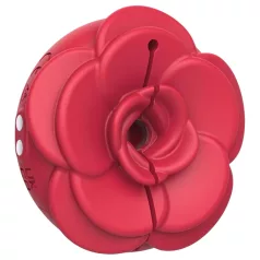 Teazers Rose - vibrirajuće štipaljke za bradavice (crvene)