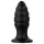 BUTTR Aftershock - gigantski analni čep (crni) - 23 cm