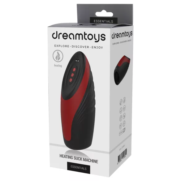 Dreamtoys Essentials - masturbator sa sisaljkom i vibracijom (crni)