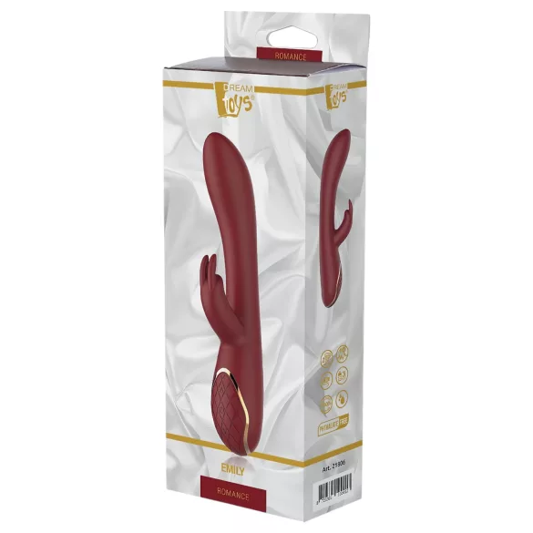 Romance Emily - G-tačka vibrator sa rukohvatom za klitoris (crvena)