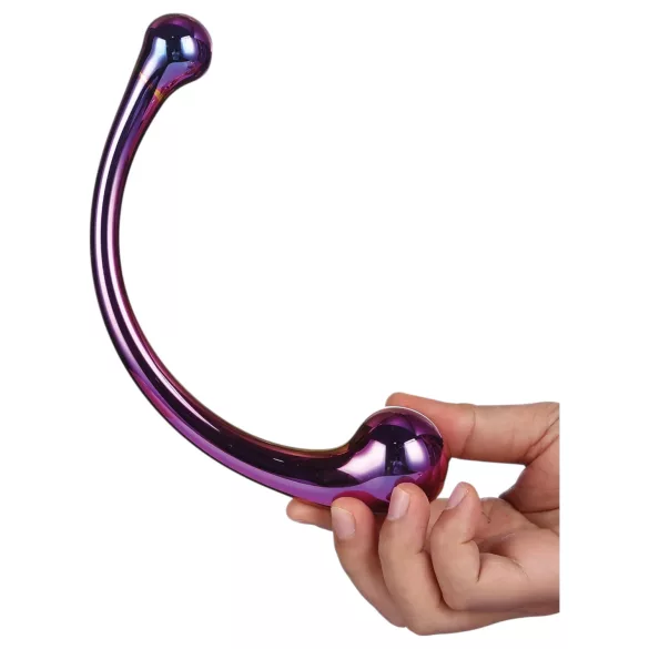 Dreamtoys - stakleni dildo za masažu (ljubičasti)