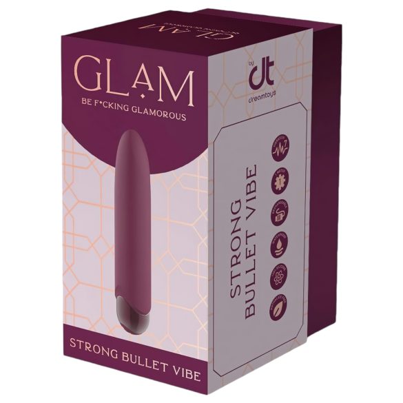 Glam - bežični vodootporni mini vibrator (ljubičasti)