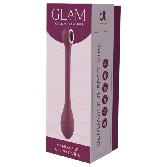 Glam - bežični vodootporni fleksibilni G-tačka vibrator (ljubičasti)