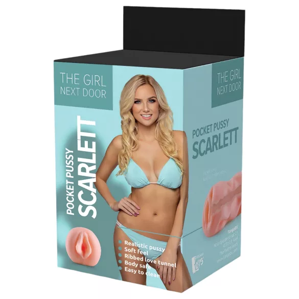Devojka iz komšiluka Scarlett - realistična vagina (roze)