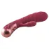 Dinky Jimmy K. Duo - punjivi vibrator sa klitoralnim nastavkom (crveni)