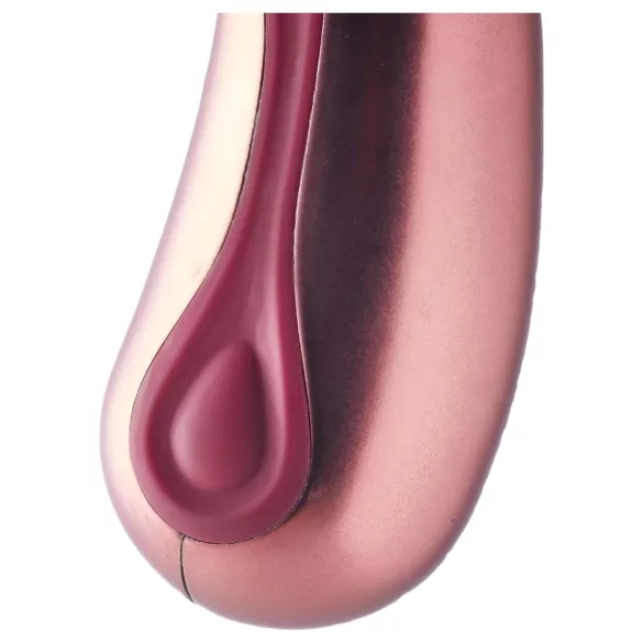 Dinky Jimmy K. Duo - punjivi vibrator sa klitoralnim nastavkom (crveni)