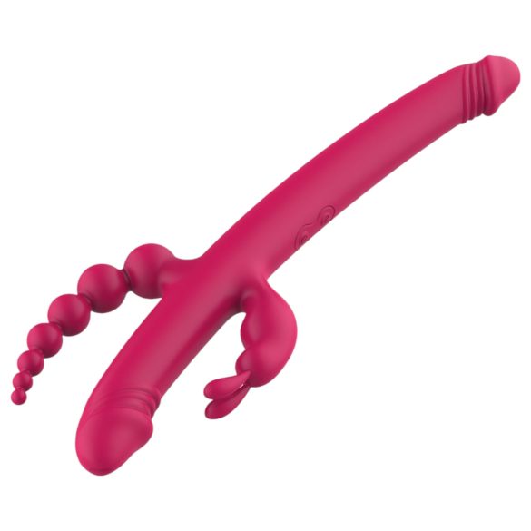 Dreamtoys Anywhere Pleasure Vibe - punjivi 4-u-1 vibrator (ružičasti)