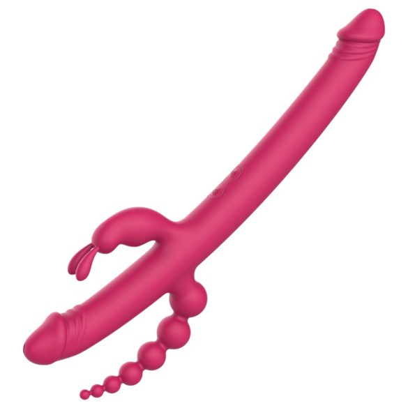 Dreamtoys Anywhere Pleasure Vibe - punjivi 4-u-1 vibrator (ružičasti)