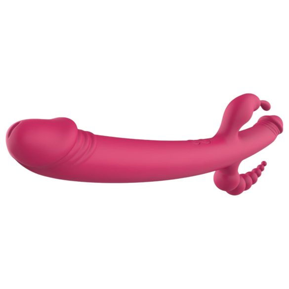 Dreamtoys Anywhere Pleasure Vibe - punjivi 4-u-1 vibrator (ružičasti)