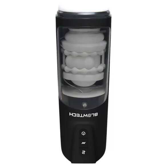 Dreamtoys Blowtech - вибрирајући, покретни мастурбатор (црни)