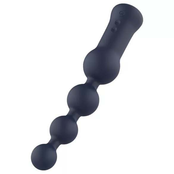 Startroopers Hubble - akumulatorski analni vibrator sa perlicama (plavi)
