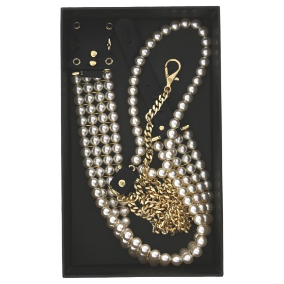 Allure - Ogrlica sa biserima i povodcem (crna)