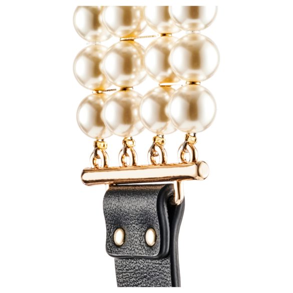 Allure - Ogrlica sa biserima i povodcem (crna)