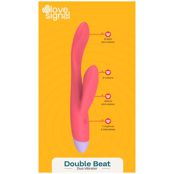 Dreamtoys Love Signal - G-tačka vibrator sa stimulacijom klitorisa (crveni)