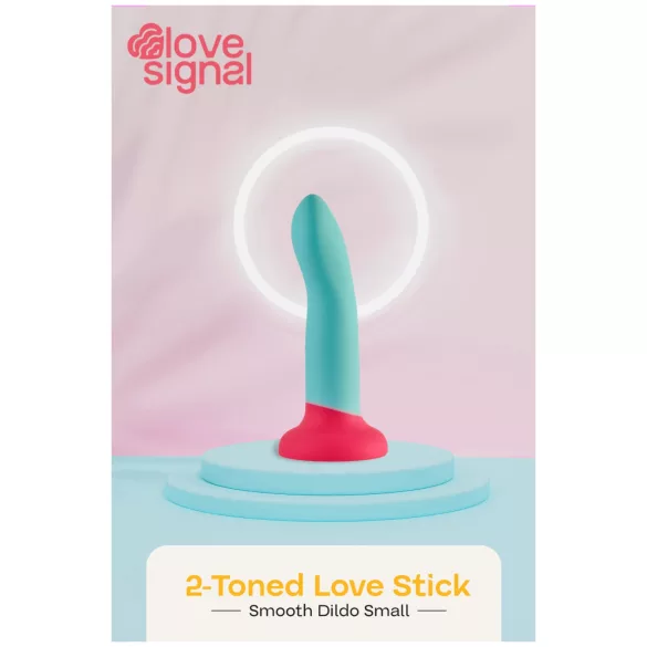 Dreamtoys Love Signal - dvobojni silikonski dildo mali (plavi)