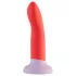 Dreamtoys Love Signal - dvobojni silikonski dildo srednje veličine (crveni)