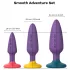 Dreamtoys Love Signal - set analnih čepova (ljubičasti)