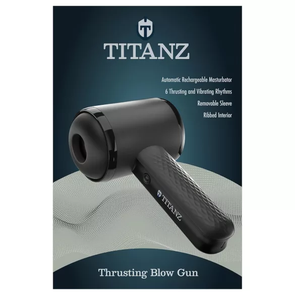 Titanz Thrusting Blow Gun - automatski masturbator (crni)