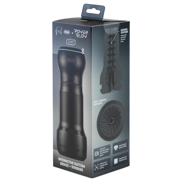 Kiiroo PowerBlow + Feel džepni masturbator (crni)
