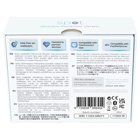 Kiiroo Spot - vibro jaje (roze)