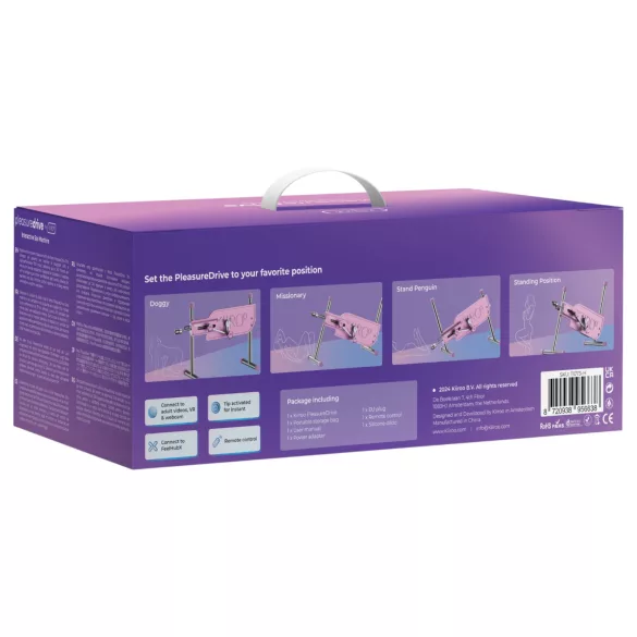 Kiiroo Pleasure Drive - pametna mrežna seks mašina (roze)