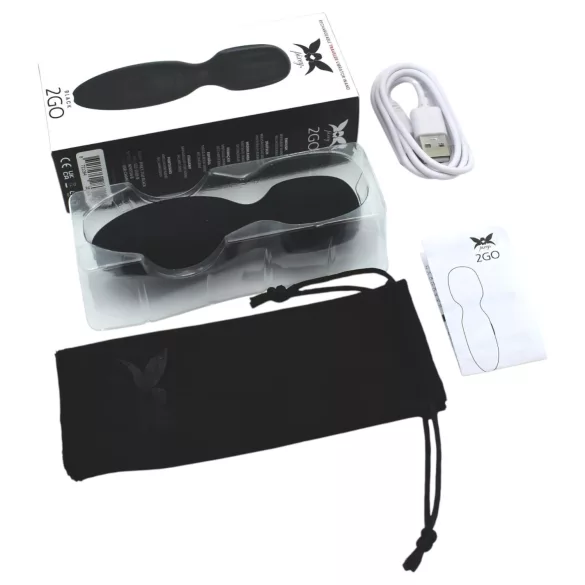 Pixey 2GO - bežični mini masažer vibrator (crni)