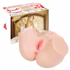   Kokos Adel Onahole - realistični torzo masturbator (prirodna/natural boja)