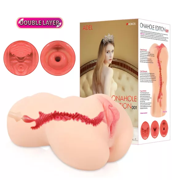 Kokos Onahole 001 XL - реалистична лутка за мастурбацију (боја коже)