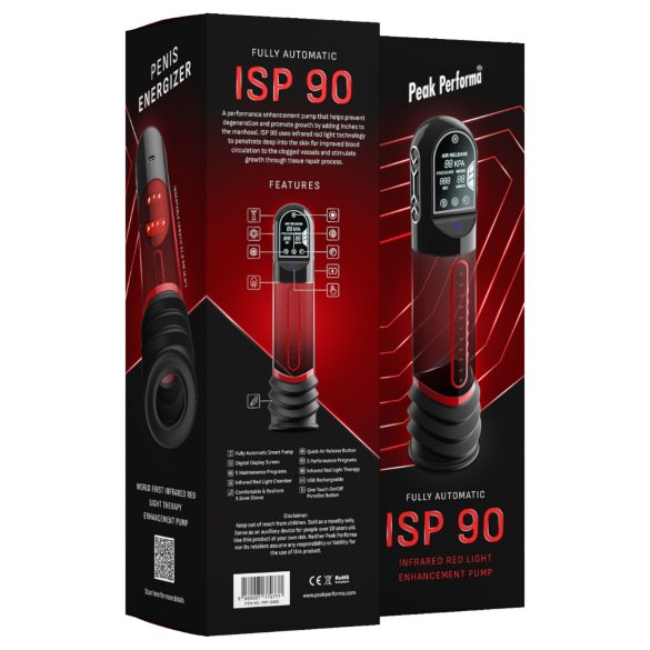 Peak Performa - инфрацрвена аутоматска пумпа за пенис (провидна)