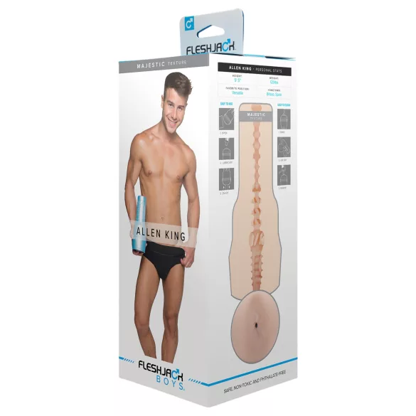 FleshJack - Allen King realistični masturbator za zadnjicu