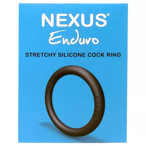 Nexus Enduro - силиконски прстен за пенис (црни)