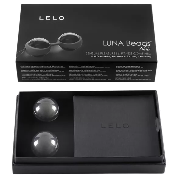 LELO Luna Noir - prilagodljive gejša kuglice