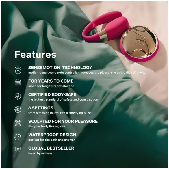 LELO Tiani 3 - silikonski parni vibrator (roze)