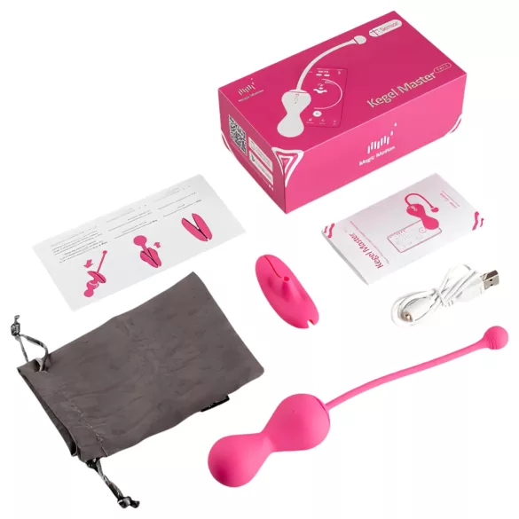Magic Motion Kegel Master - вибрирајућа гегел куглица са контролом путем апликације (розе)