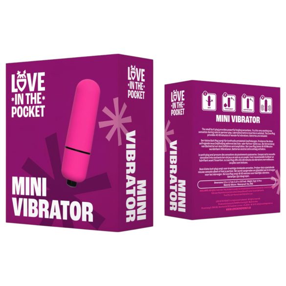 Ljubavni Metak - vodootporni mini vibrator (roze)