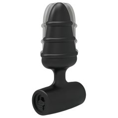 Ljubićasti Čepić - mini analni vibrator (crni)