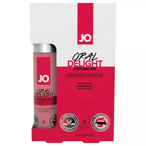 System JO Oral Delight - hladni jestivi lubrikant - jagoda (30ml)