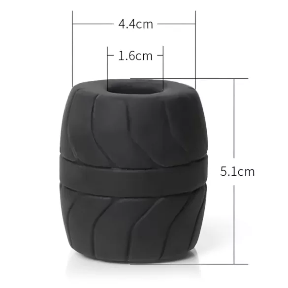 Perfect Fit - SilaSkin prsten za podizanje i istezanje testisa (crni)