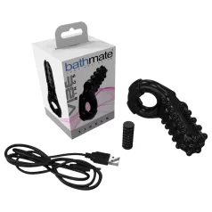 Bathmate Vibe Ring Tickle - crni vibrirajući penis prsten