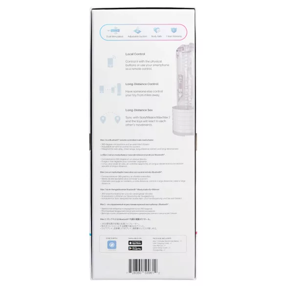 LOVENSE Max 2 - pametna masturbatora (bela)