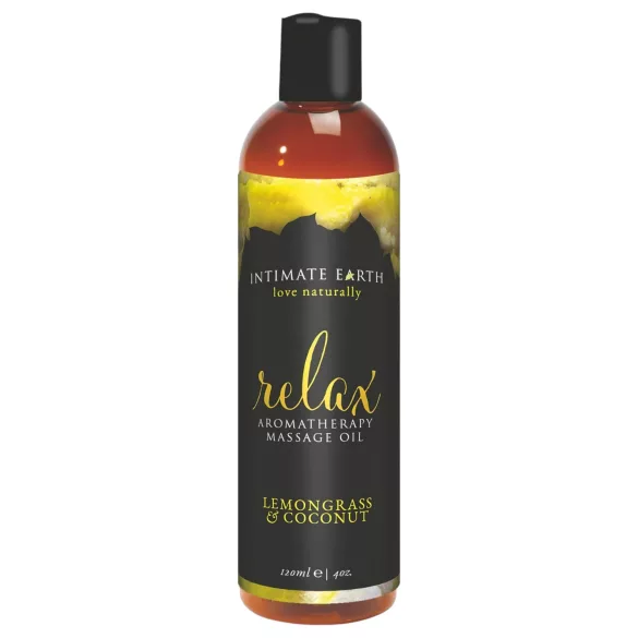 Intimate Earth Relax - ulje za masažu - limunova trava-kokos (120ml)