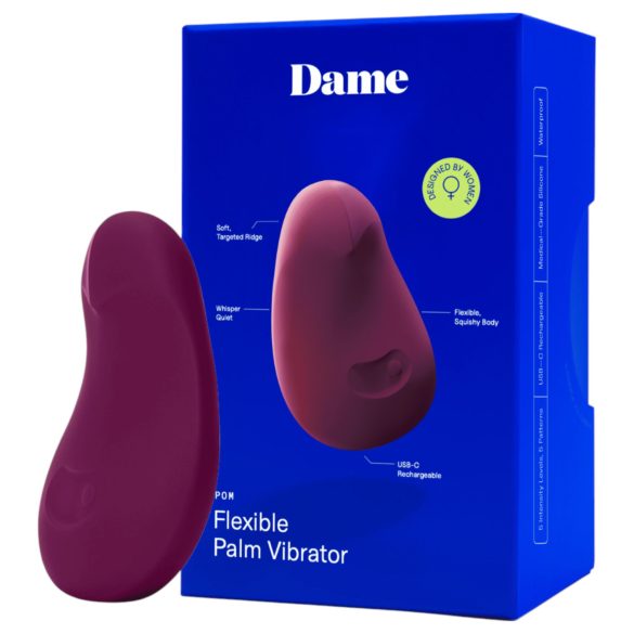 Dame Pom - punjeni vibrator za klitoris (ljubičasti)
