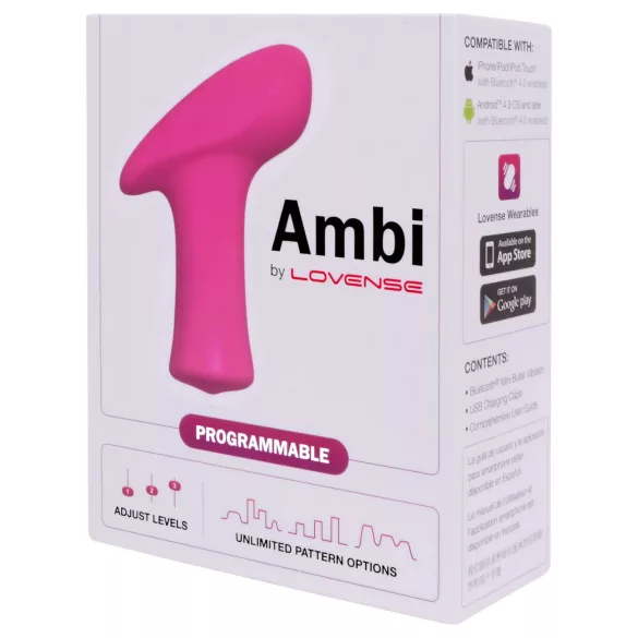 LOVENSE Ambi - pametan, dvomotorni klitoralni vibrator (roze)