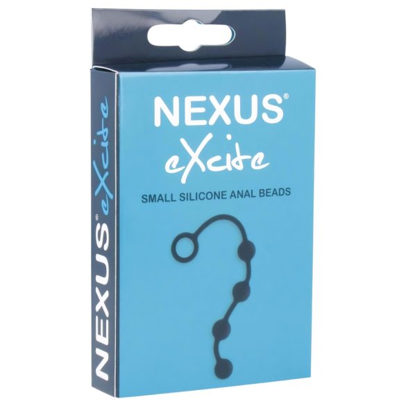 Nexus Excite - Crni analni dildo sa 4 perle (mali)