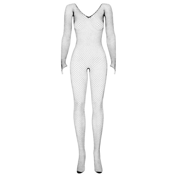 Obsessive N109 - dugi rukav, otvoreni mrežasti kombinezon - crna (S-L)