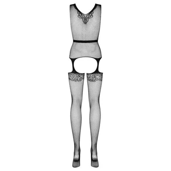 Obsessive F217 - сатенска машна, дезен цекини сет - црна (S-L)