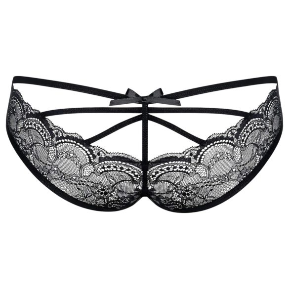 Obsessive Frivolla - pikantne ženske čipkane gaćice - crne