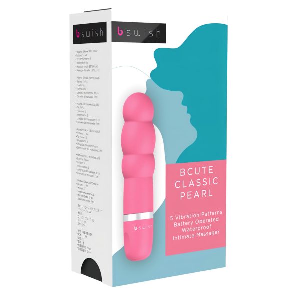 B SWISH Bcute Pearl - vodootporni vibrator sa perlama (roze)