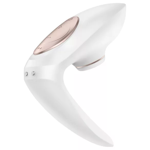 Satisfyer Pro 4 Couples - akumulatorski vazdušni vibrator za parove (beli)