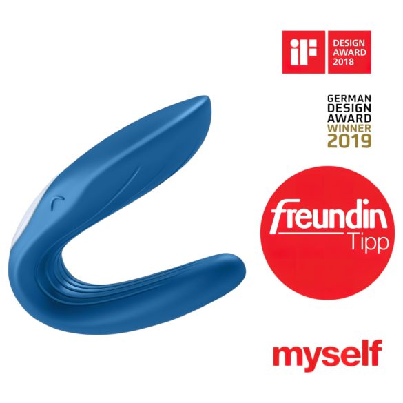 Satisfyer Dvostruki Kit - 2 motorski parni vibrator (plava)